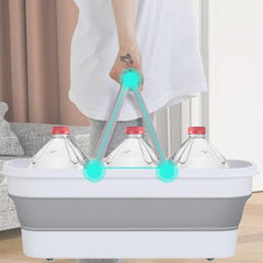 Katlanabilir 12 Litre Çok Amaçlı 52x20 Cm Taşınabilir Kova