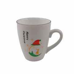 Yeni Yıl Özel Kutusunda Yılbaşı Geyik Desenli 8.3x10.2 Cm Kupa Mug