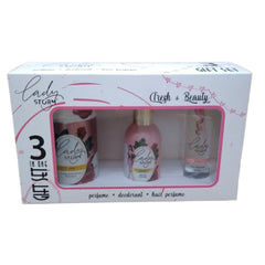 Lady Storm Deodorant Parfüm ve Saç Parfümü 3'lü set Love