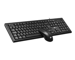 Lecoo Kablolu Türkçe Q Klavye Mouse Set Siyah