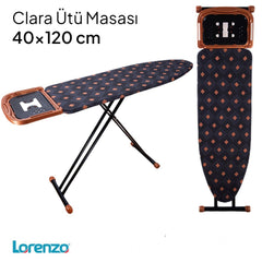 Lorenzo Clara 40x120 cm Ütü Masası Turuncu Siyah