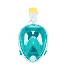 180 Derece Görüşlü Tam Yüz Şnorkel Maske Yeşil L/XL