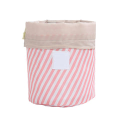 Makyaj Çantası 17x23 cm Naylon Kumaş Çizgili Kırmızı