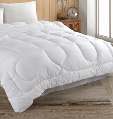 Mamud 155x215 cm Çerveve Dikişli Tek Kişilik Yorgan Beyaz