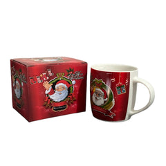 Merry Christmas Yazılı Özel Kutusunda Noel Baba Desenli Kupa Mug
