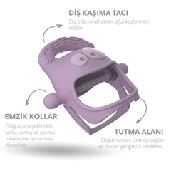 Mochi Emzik Kollar ve Diş Kaşıyıcı Mor