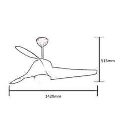 Napoli Led Işıklı 56'' Tavan Vantilatörü