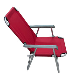 Oxford Kumaş Metal 59x52x84 Cm Sandalye Kırmızı