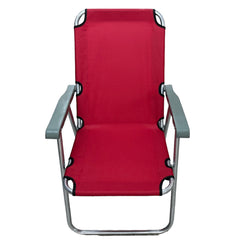 Oxford Kumaş Metal 59x52x84 Cm Sandalye Kırmızı