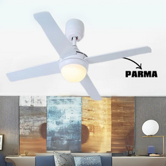 Parma 48'' Uzaktan Kumandalı Işıklı Tavan Vantilatörü Beyaz