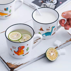 Dörtlü Sevimli Dinazor Kupa Mug Seti 8.3x9 cm