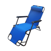 Katlanır Şezlong Sandalye 153x60x75 cm Mavi