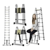 Alüminyum 5+5 Basamaklı 3.2 Metre Teleskopik A Tipi Uzayan Merdiven
