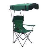 Gölgelikli Katlanabilir Kamp Sandalyesi Yeşil
