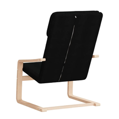 Ahşap 59x50x98 Cm Rahat Şönil Kumaşlı Koltuk Siyah