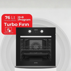 Arnica 76 Lt. Dijital Turbo Ankastre Fırın