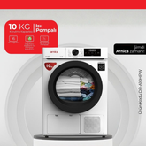 Arnica 10 Kg Isı Pompalı Dokunmatik Çamaşır Kurutma Makinesi Beyaz
