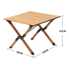 Portatif Katlanır Taşıma Çantalı Çok Amaçlı 58x60x45 Cm Masa