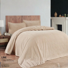 Merinos Modern Line 3 Parça Çift Kişilik Battaniye Seti