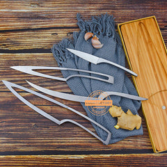 Özel Tasarım Paslanmaz Çelik Mıknatıslı 4'ü 1 Arada Bıçak Seti