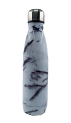 Yalıtımlı Çift Duvar Paslanmaz Çelik Termos Matara 500 ml Beyaz Gri