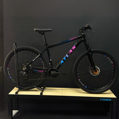 Atlas 3x8 Vites Dağ Bisikleti Siyah Mavi