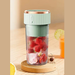 Taşınabilir USB Şarjlı 450 ML Meyve Blenderi Yeşil