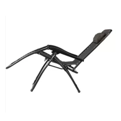 Katlanan Uzayan Teslin Kahve Kumaş Şezlong Sandalye Koltuk