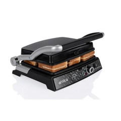 Arnica Diamond Granit Izgaralı Tost Makinesi Siyah