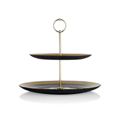 Schafer Sepya 2 Katlı Cam Kurabiyelik