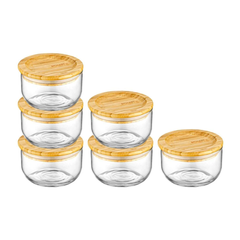 Schafer Vera 6 lı 12 Parça Cam Saklama Seti