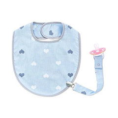 Babyjem Emzik Askılı Mama Önlüğü Mavi