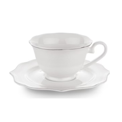 Schafer Lotus 6 Kişilik 12 Parca Kahve Fincan Seti Beyaz