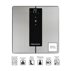 ProfiCare Vücut Analiz Baskülü Inox 9 Fonksiyonlu Bluetooth
