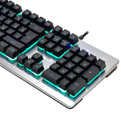 Rush Donzel Sese Duyarlı RGB Mekanik Hisli Gamer Oyuncu Klavyesi