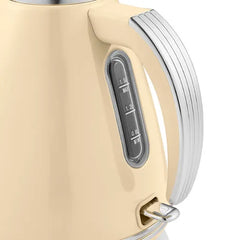 Swan Retro Jug Elektrikli Su Isıtıcısı Kettle 1.5 Litre 3000 w Krem