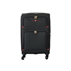 Samarsaber Orta Boy Çok Bölmeli Valiz Bavul Siyah