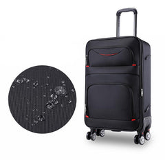 Samarsaber Orta Boy Çok Bölmeli Valiz Bavul Siyah