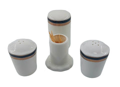 Schafer 3 Parça Tuzluk Biberlik Kürdanlık Seti Gold Detaylı