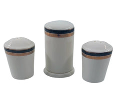 Schafer 3 Parça Tuzluk Biberlik Kürdanlık Seti Gold Detaylı