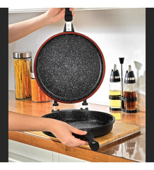 Schafer Famos 30 cm Y.Y Döküm Balık Tavası Gri