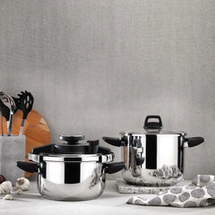 Schafer Compact İkili 6.5 + 4 Lt Düdüklü ve Schafer Piccola 4 Parça Tava Kaçerola Derin Tencere Takımı