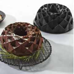 Schafer Legende Elmas Döküm Kek Kalıbı Siyah