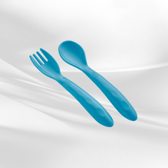 Babyjem Mama Kaşık Çatal Mavi