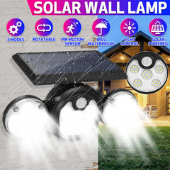 Sensörlü Duvara Monte 88 COB Toprağa Gömülebilen Solar Lamba Işıldak