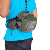 Seyehat Dış Mekan Sporlar için 3 Çeşit Kullanılabilen Su Geçirmez Sırt Bel El Çantası Yeşil