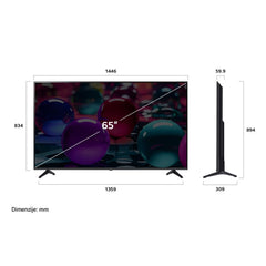 LG 65'' UHD Yapay Zeka Destekli 4K Smart TV Akıllı Televizyon