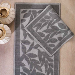 Schafer Home Leaf 2 li Banyo Paspası Gri