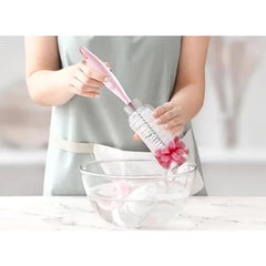Babyjem Süngerli Biberon Fırçası Pembe