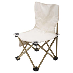 Oxford Kumaş 65x38x37 Saklama Çantalı Katlanabilir Taşınabilir Sandalye Krem